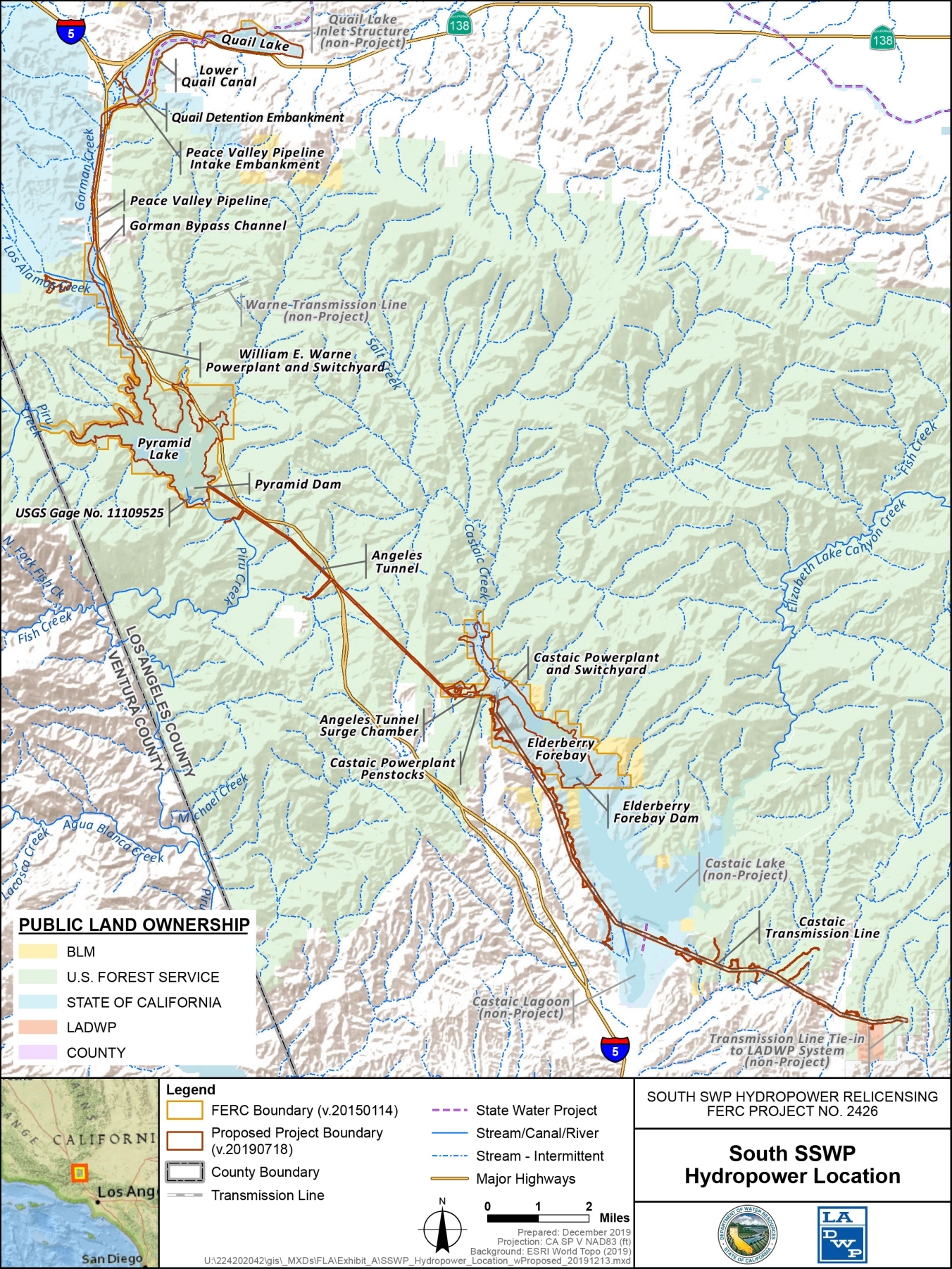 South SWP Hydroelectric Project Map